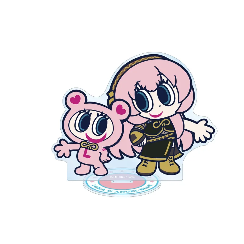 ANGEL BLUEコラボ 描き起こし 巡音ルカ&ナカムラくん BIGアクリルスタンド