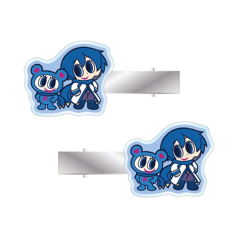 ANGEL BLUEコラボ 描き起こし KAITO&ナカムラくん アクリルヘアクリップ2個セット