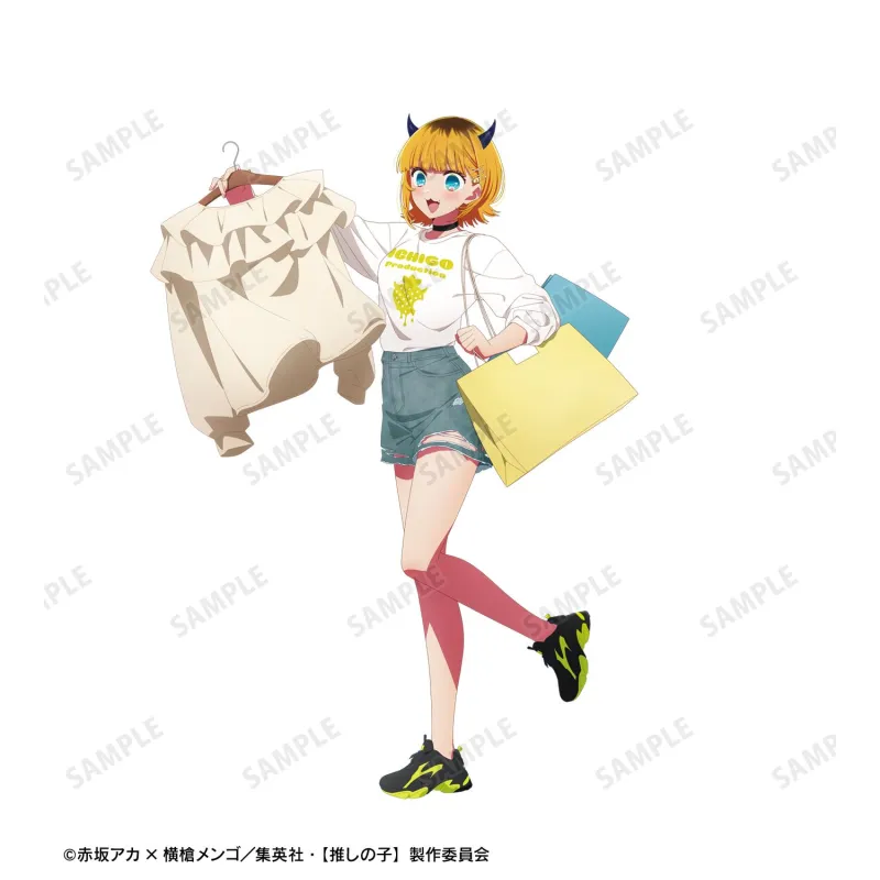 【推しの子】描き下ろし MEMちょ ショッピングver. 着用BIGシルエットロングTシャツユニセックス(サイズ/M)