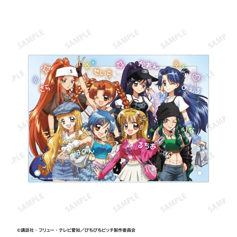 描き下ろし 集合 Y2Kファッションver. A5アクリルパネル ver.B