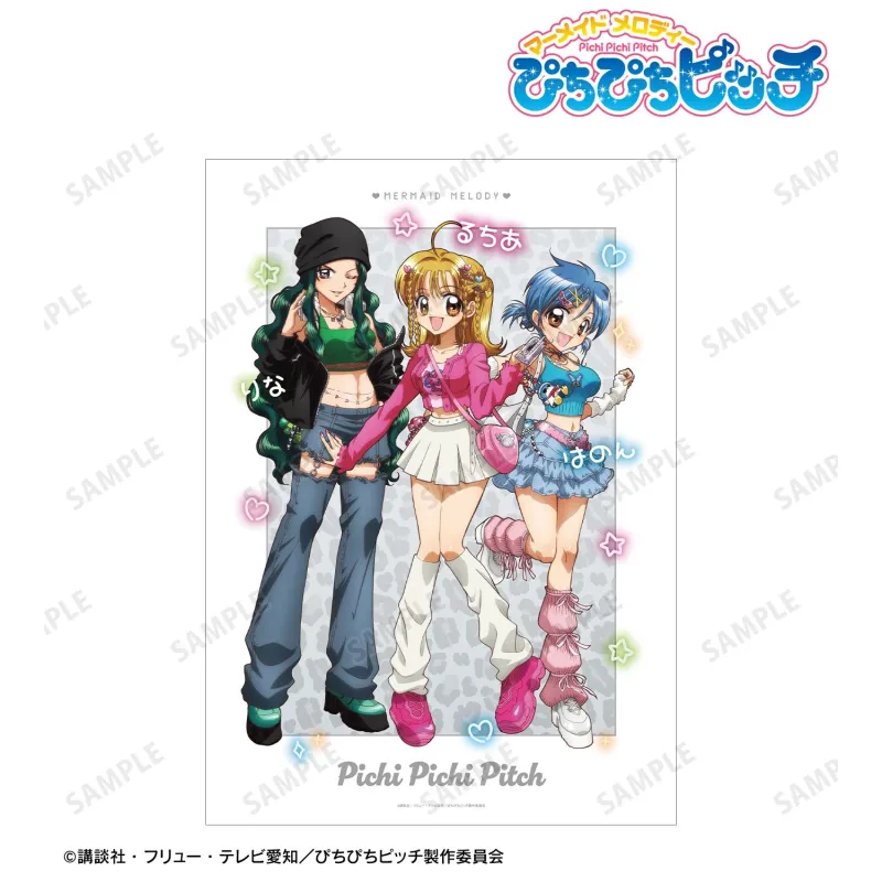 描き下ろし 集合 Y2Kファッションver. A3マット加工ポスター ver.A