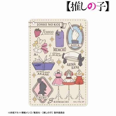 【推しの子】 モチーフ柄 1ポケットパスケース 2