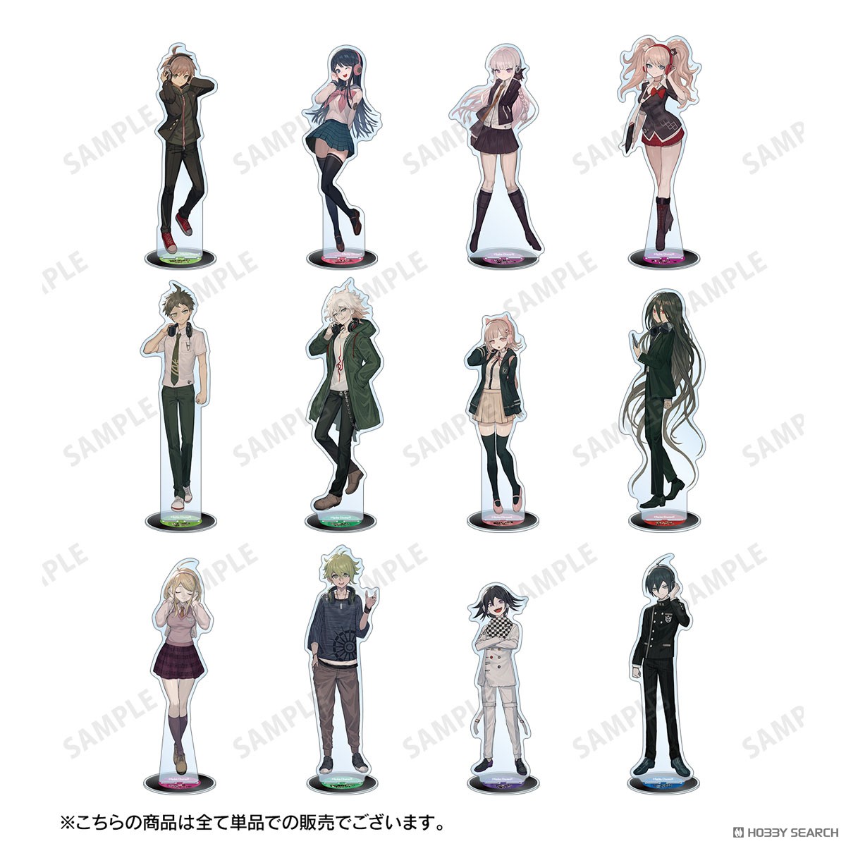 lackさんイラスト カムクラ イズル ヘッドフォンver. 特大アクリルスタンド 5