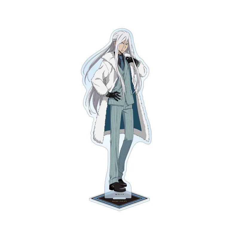 描き下ろし スペルビ・スクアーロ（10年後） 毛皮コート×スーツver. 特大アクリルスタンド