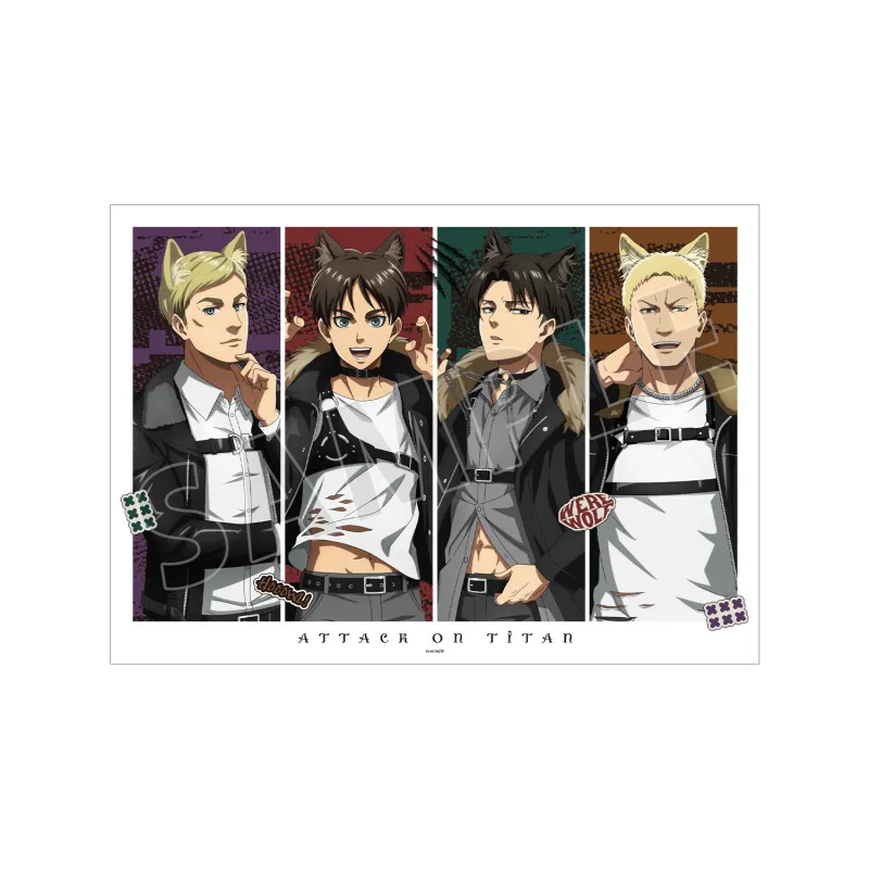 描き下ろし 集合 狼男ver. A3マット加工ポスター