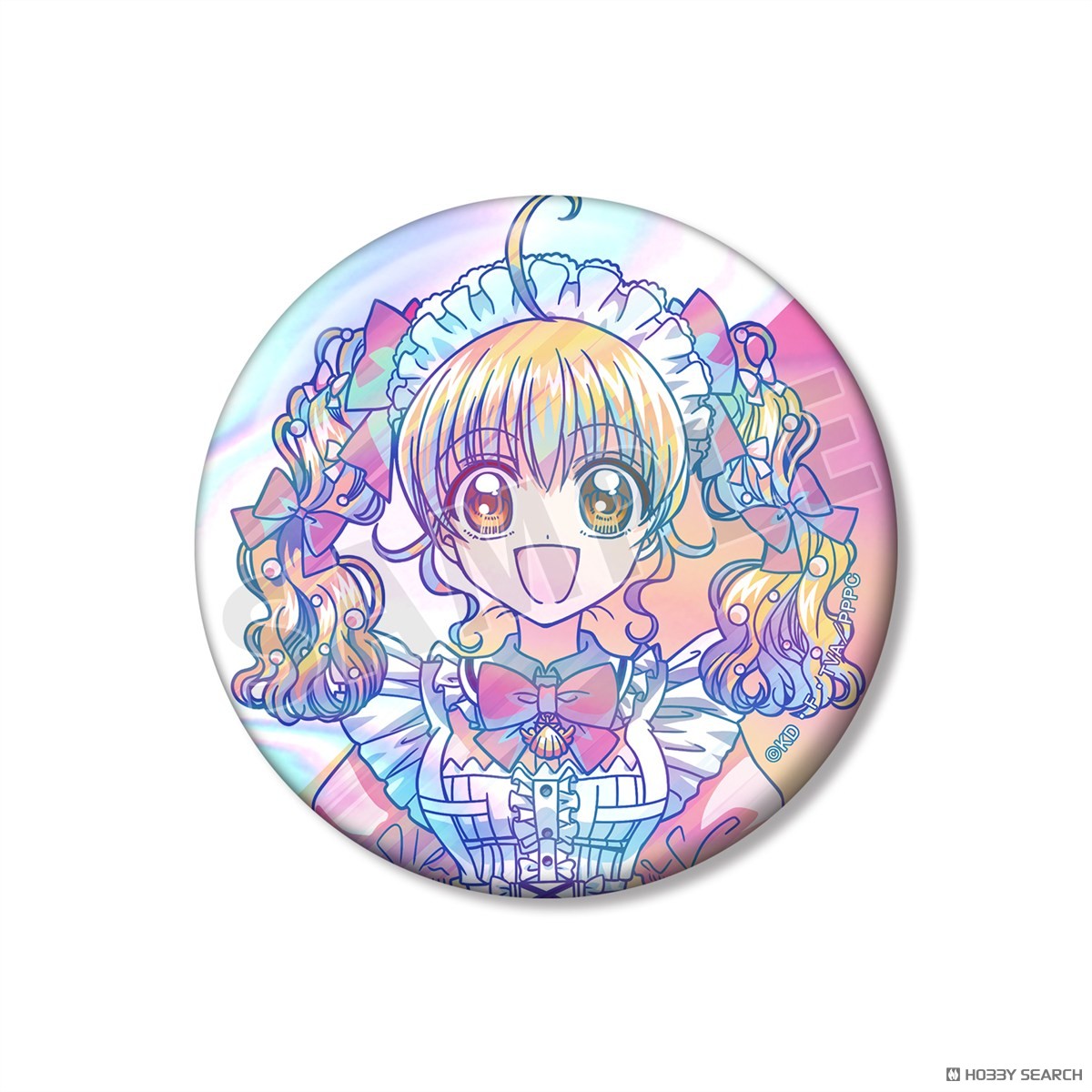 描き下ろし 七海 るちあ メイドver. Ani-Art clear label 75mmオーロラ缶バッジ 2