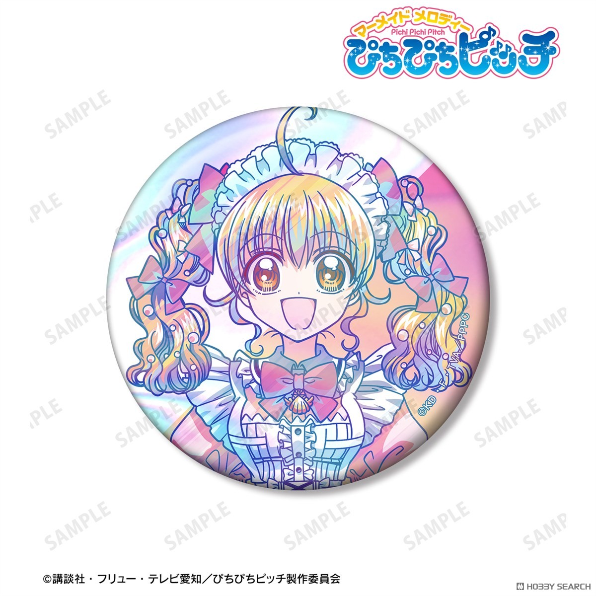 描き下ろし 七海 るちあ メイドver. Ani-Art clear label 75mmオーロラ缶バッジ 3