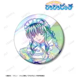 描き下ろし 洞院 リナ メイドver. Ani-Art clear label 75mmオーロラ缶バッジ 1