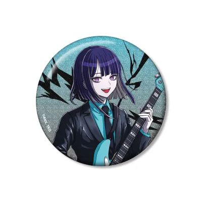 描き下ろし 九十九今馬 ロックバンドver. 75mmグリッター缶バッジ