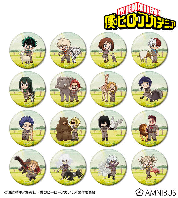 トレーディング ちびキャラ 動物とのふれあいver. グリッター缶バッジ(単位/BOX) 2