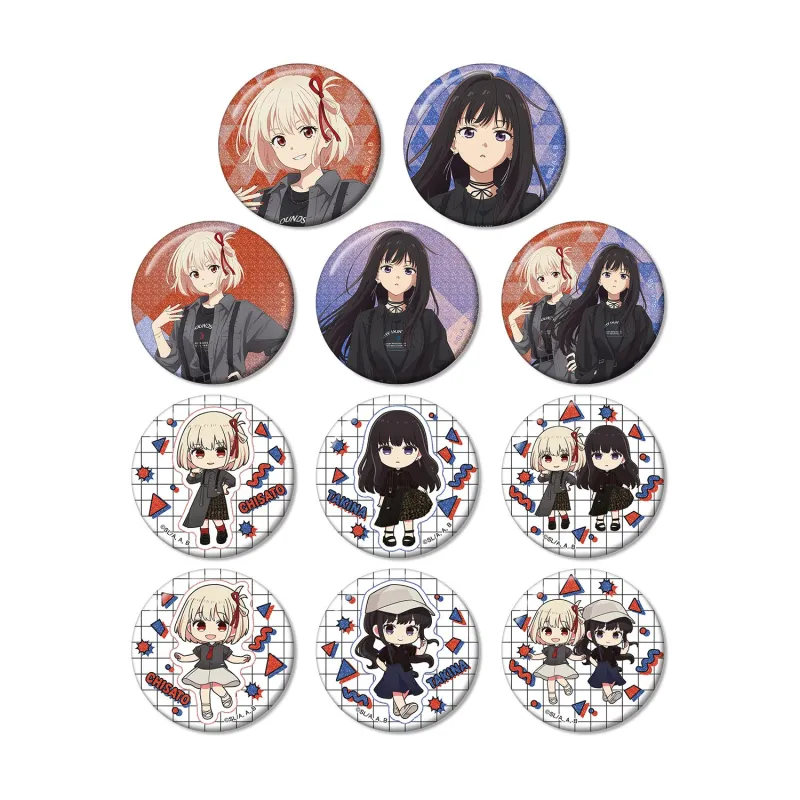 meagratiaコラボ 描き下ろし&ちびキャラ トレーディンググリッター缶バッジ(単位/BOX)