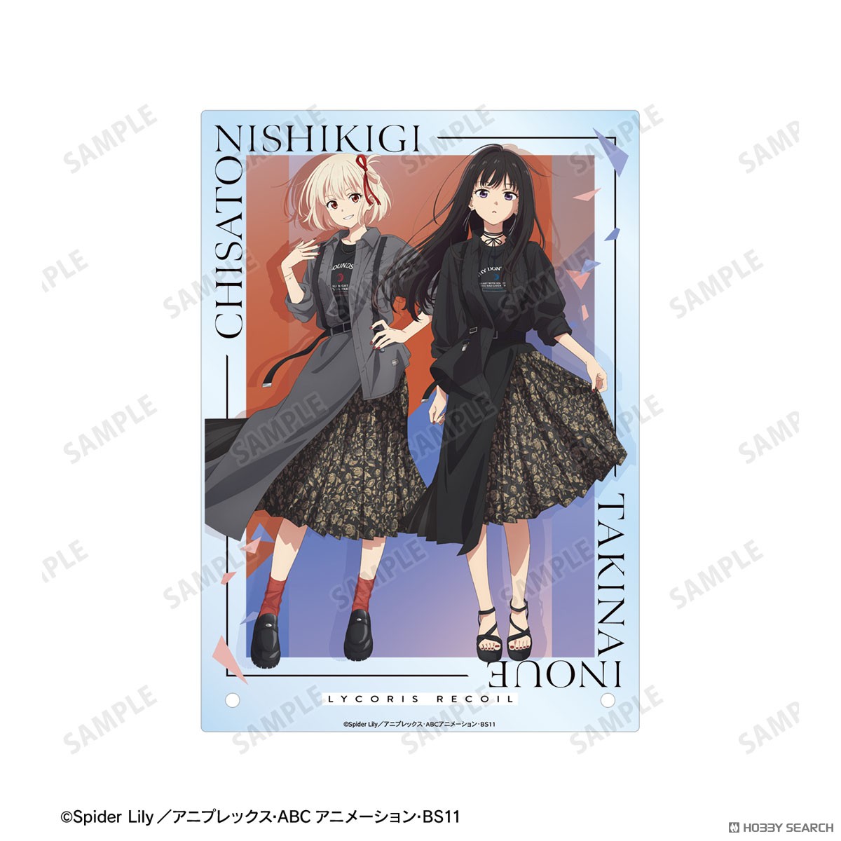 meagratiaコラボ 描き下ろし 錦木千束&井ノ上たきな A5アクリルパネル 5
