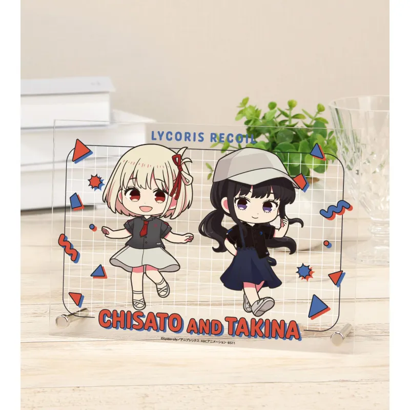 meagratiaコラボ 錦木千束&井ノ上たきな ちびキャラ A5アクリルパネル ver.B