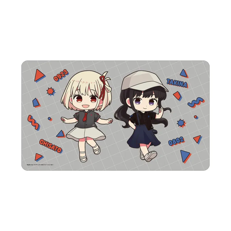 meagratiaコラボ 錦木千束&井ノ上たきな ちびキャラ マルチデスクマット ver.B
