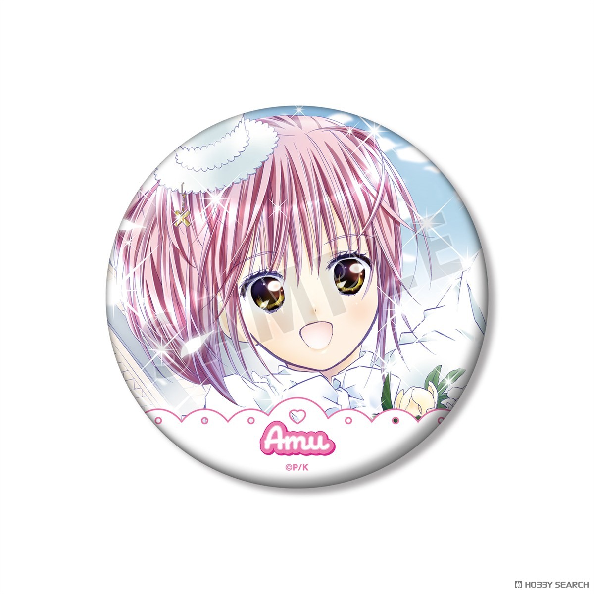 日奈森 あむ カラーイラスト100mm缶バッジ