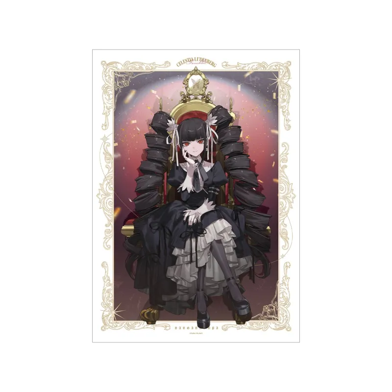 およさんイラスト セレスティア・ルーデンベルク 玉座ver. A3マット加工ポスター