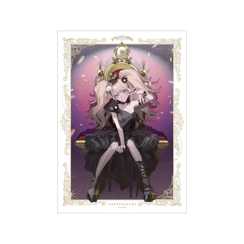 およさんイラスト 江ノ島盾子 玉座ver. A3マット加工ポスター