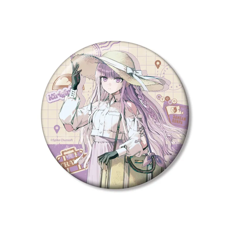 緜さんイラスト 霧切響子 私服で旅行ver. 100mm缶バッジ