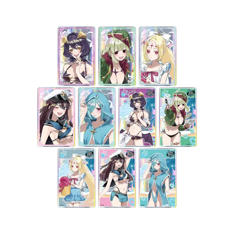 千種みのりさんイラスト 水着ver. トレーディングオーロラアクリルカード(単位/BOX)