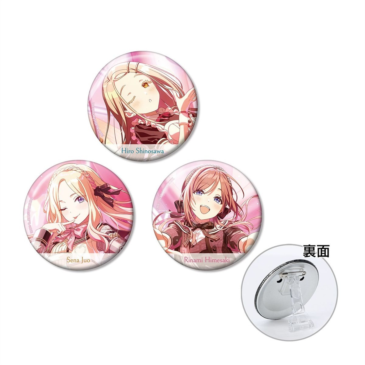 学園アイドルマスター ハッピーミルフィーユ 3WAY缶バッジ3個セット 2