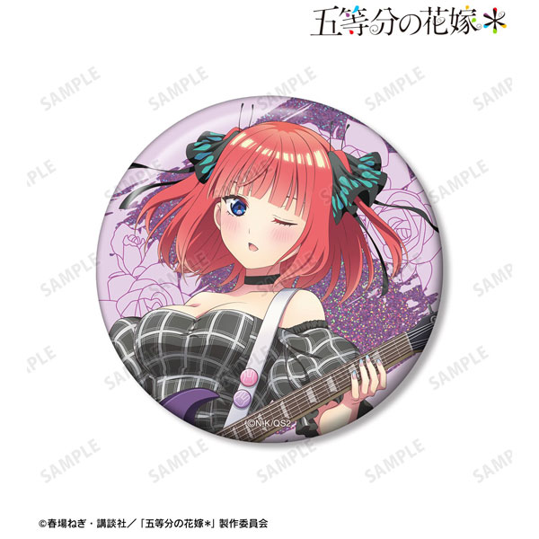 描き下ろし 中野二乃 ギター演奏ver. 75mmホログラム缶バッジ 2