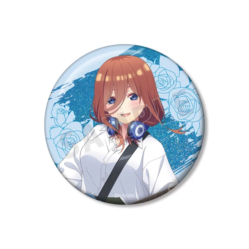 描き下ろし 中野三玖 ギター演奏ver. 75mmホログラム缶バッジ