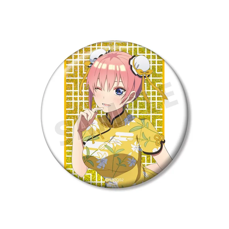 描き下ろし 中野一花 チャイナドレスver. 75mmホログラム缶バッジ
