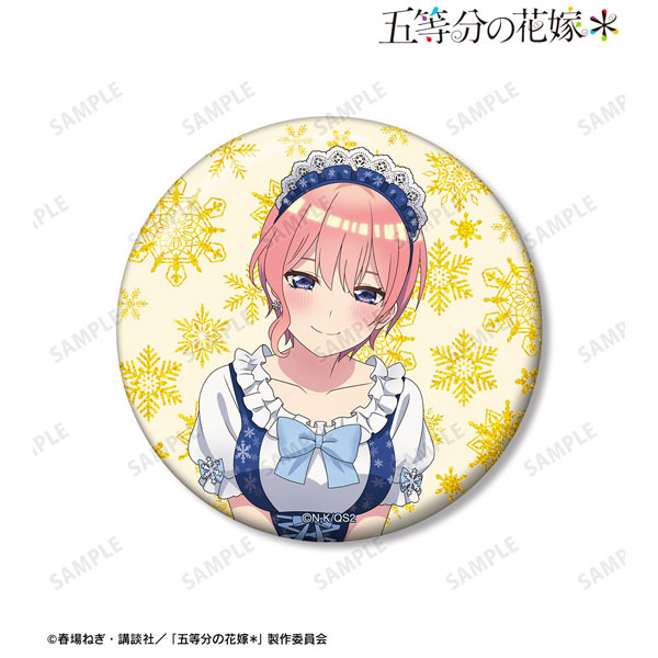 描き下ろし 中野一花 スノーメイドver. 75mmグリッター缶バッジ 2