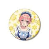 描き下ろし 中野一花 スノーメイドver. 75mmグリッター缶バッジ 1