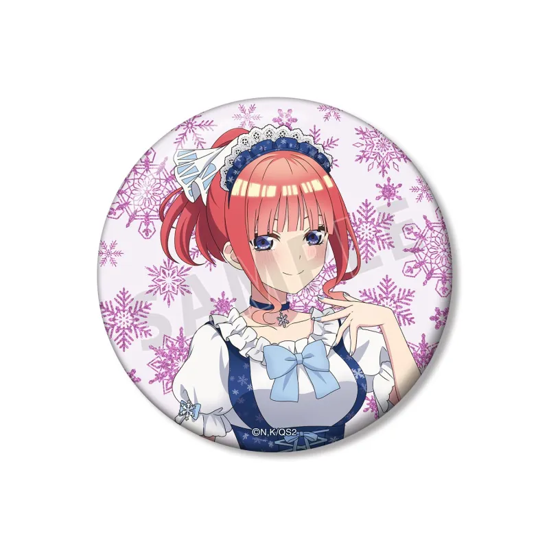 描き下ろし 中野二乃 スノーメイドver. 75mmグリッター缶バッジ
