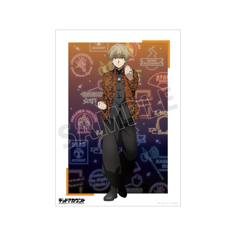 描き下ろし 羽住蓮理 チャイナ服ver. A3マット加工ポスター