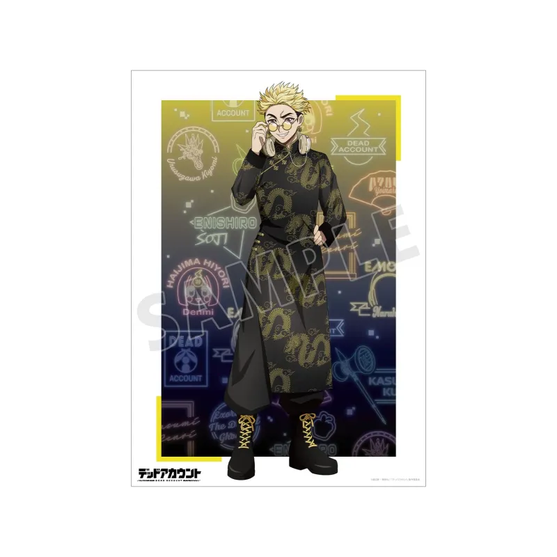 描き下ろし 柄本成彦 チャイナ服ver. A3マット加工ポスター