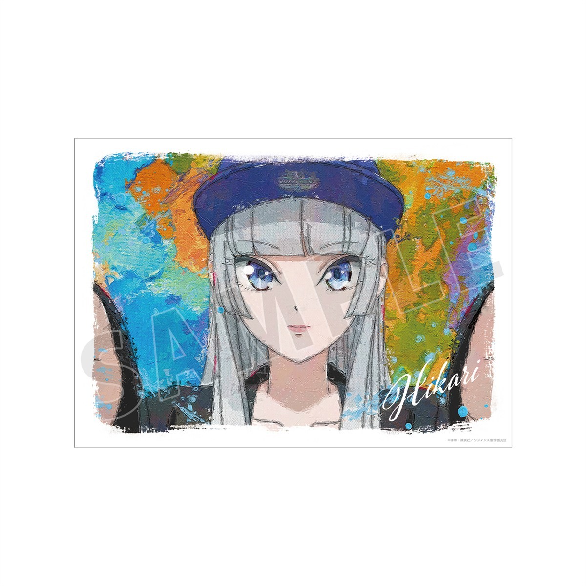 湾田光莉 grunge CANVAS A3マット加工ポスター 2