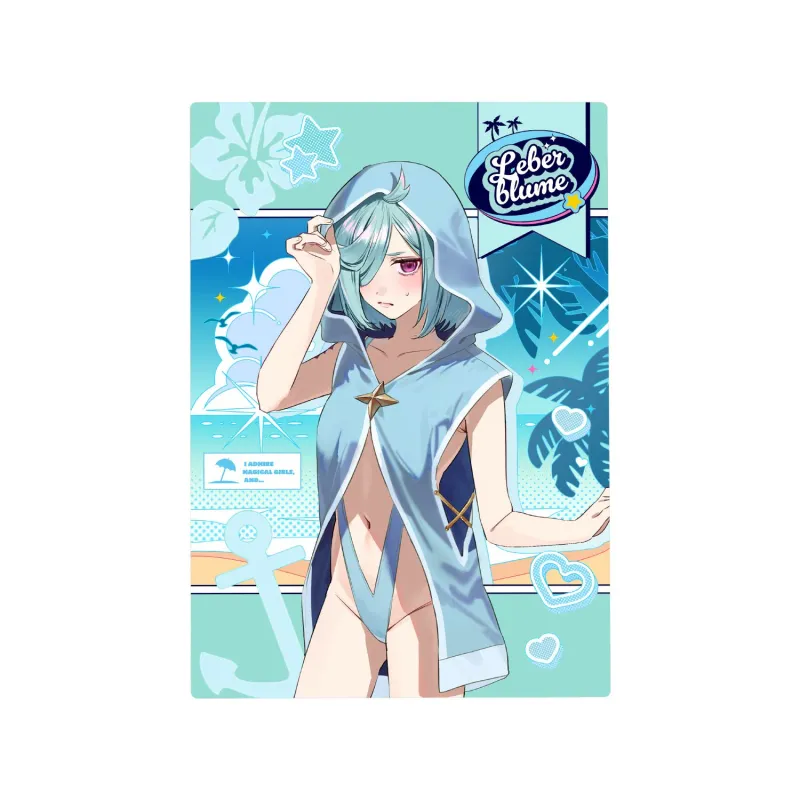 千種みのりさんイラスト ルベルブルーメ 水着ver. B6メタルアートパネル