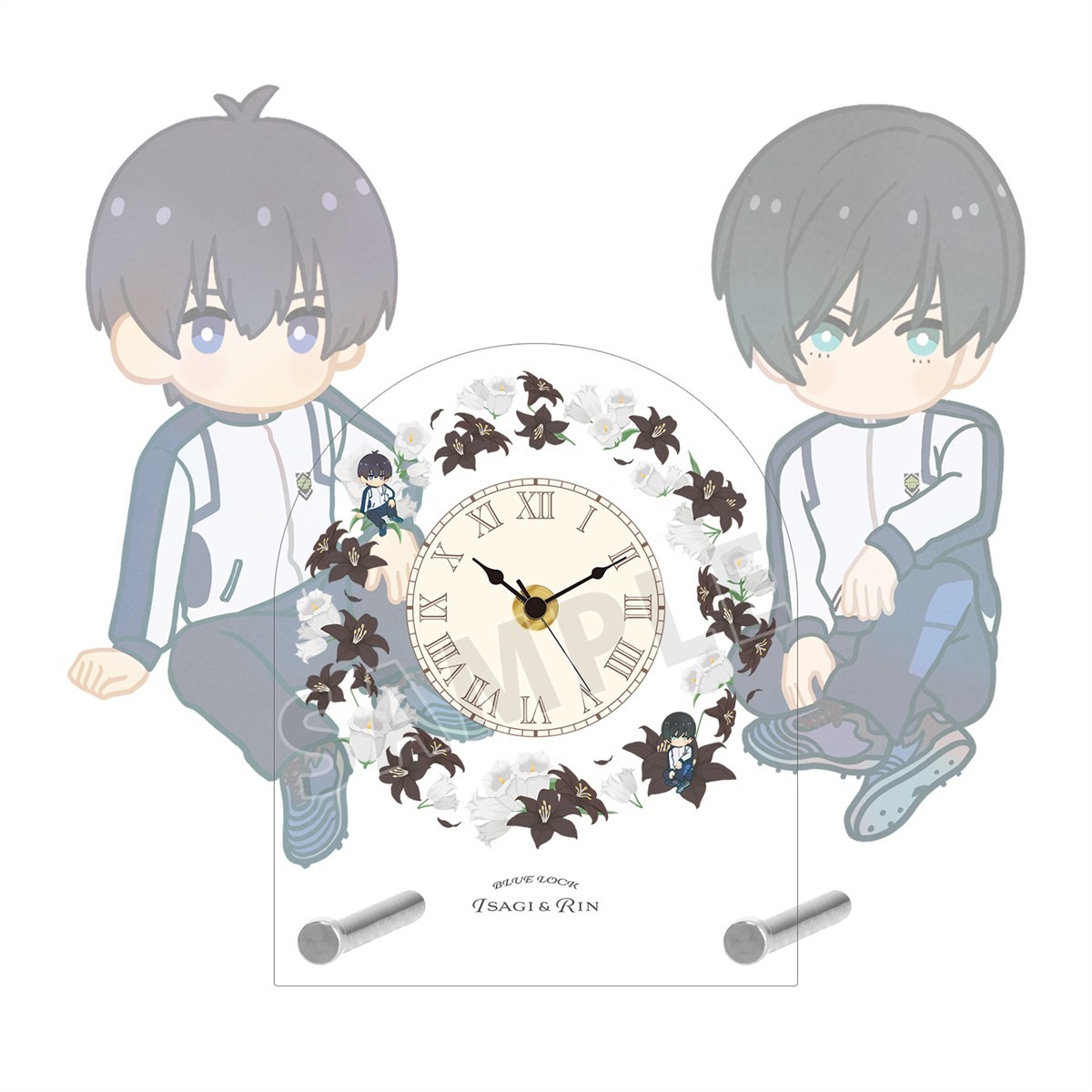 潔 世一&糸師 凛 Botania 第2弾 アクリルスタンド時計 2