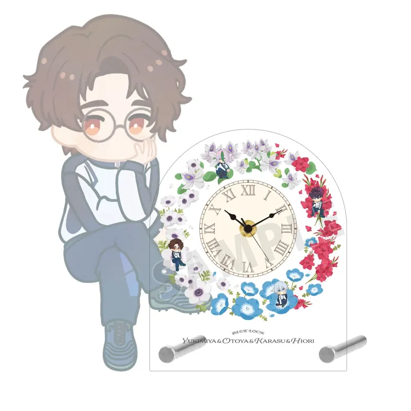 雪宮 剣優&乙夜 影汰&烏 旅人&氷織 羊 Botania 第2弾 アクリルスタンド時計