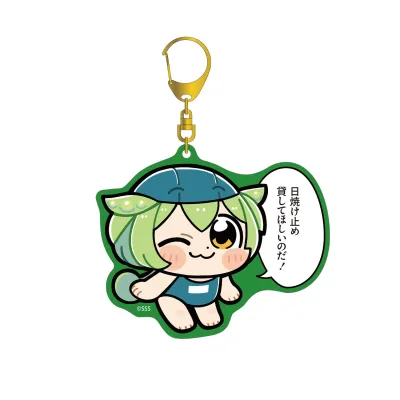 大川ぶくぶさんイラスト スクール水着ずんだもん スクールver. カラーBIGアクリルキーホルダー