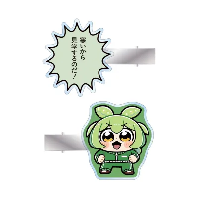 大川ぶくぶさんイラスト ジャージずんだもん スクールver. アクリルヘアクリップ2個セット