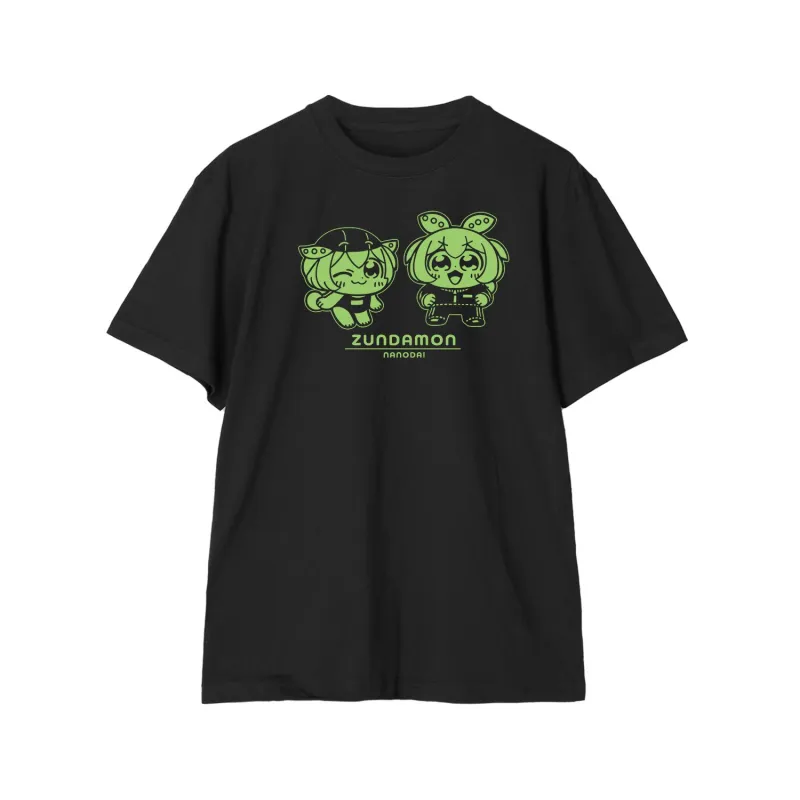 大川ぶくぶさんイラスト スクール水着ずんだもん&ジャージずんだもん スクールver. Teeユニセックス(サイズ/XL)