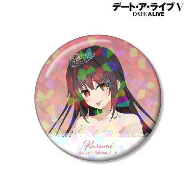描き下ろし 時崎狂三 プリンセス玉座ver. 75mmホログラム缶バッジ 2