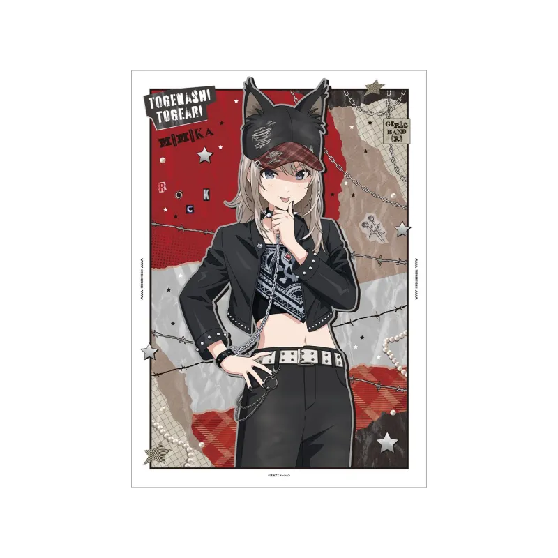 描き下ろし 河原木 桃香 パンクファッションver. A3マット加工ポスター
