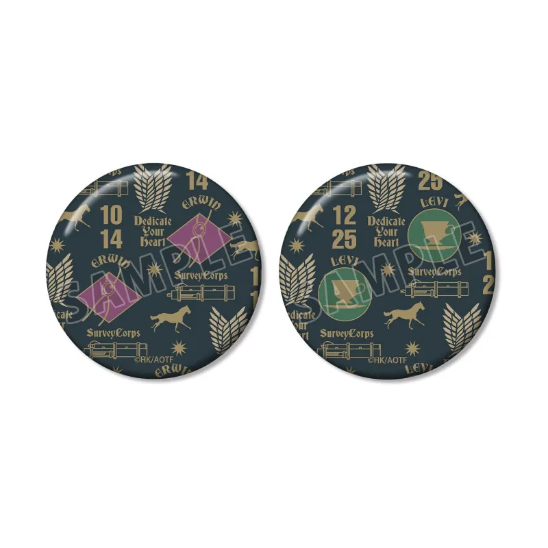 エルヴィン&リヴァイ ar-Unity モチーフ缶バッジ2個セット