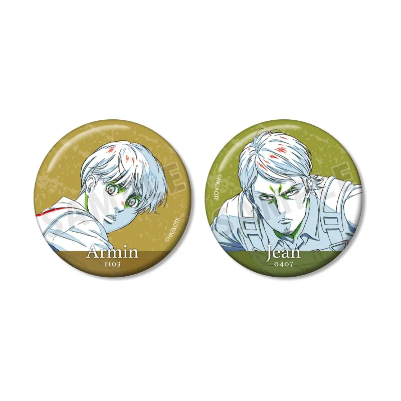 アルミン&ジャン 清書イラスト 缶バッジ2個セット