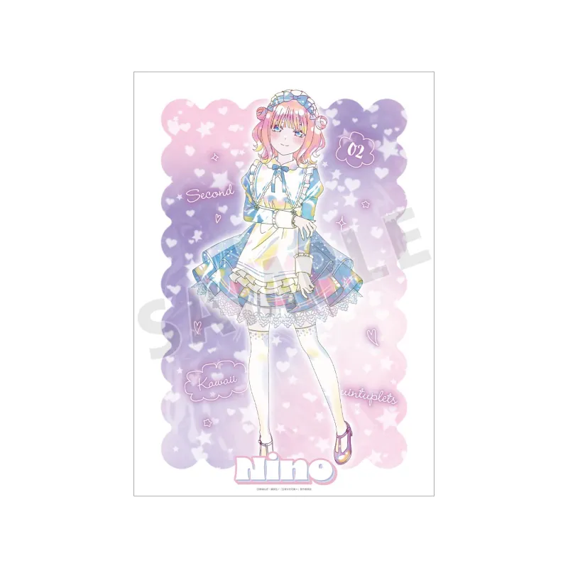 描き下ろし 中野二乃 星空メイドver. Ani-Art KAWAII label A3マット加工ポスター