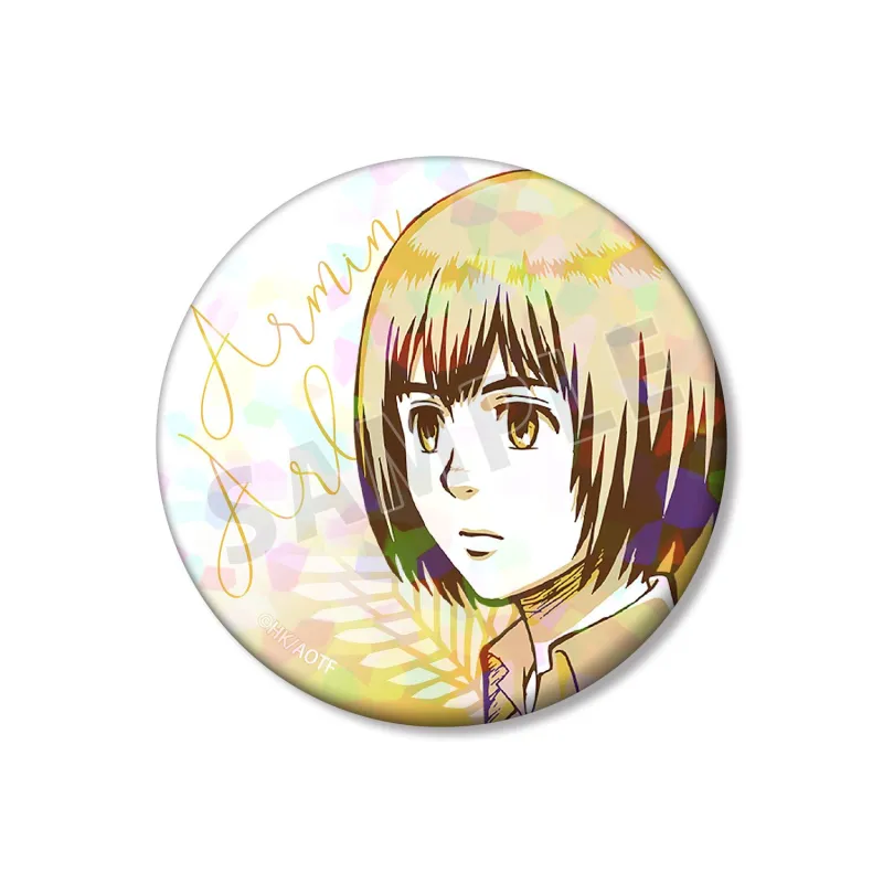 アルミン カラーパレットVer. 75mmホログラム缶バッジ
