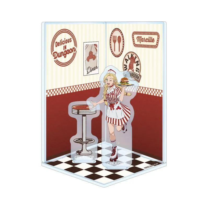 描き下ろし マルシル アメリカンダイナーver. ジオラマ風アクリルスタンド