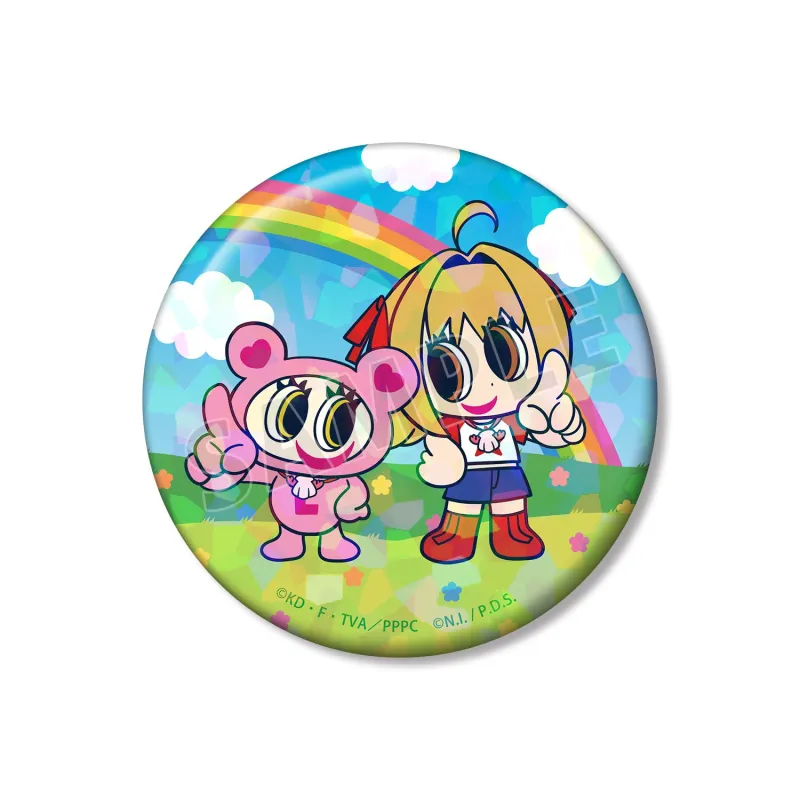 ANGEL BLUEコラボ 七海 るちあ&ナカムラくん 75mmホログラム缶バッジ