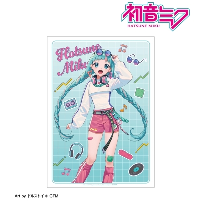 描き下ろし 初音ミク シティポップver. Art by ドルストイ A3マット加工ポスター 2