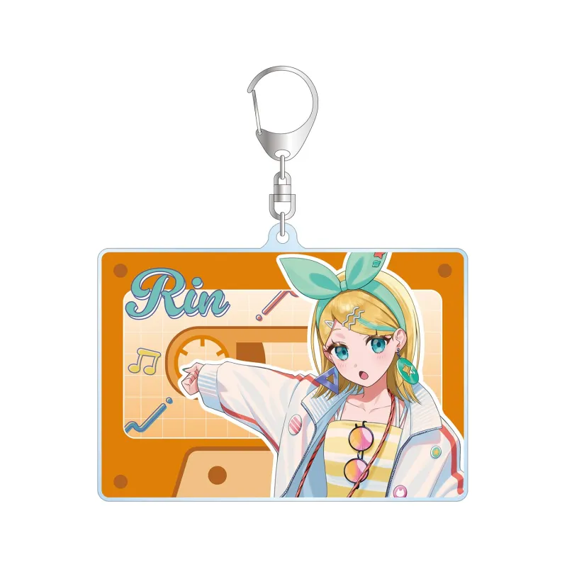 描き下ろし 鏡音リン シティポップver. Art by ドルストイ BIGアクリルキーホルダー