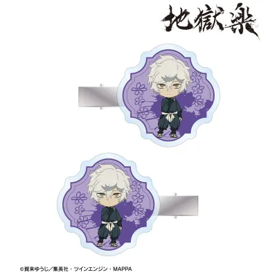 画眉丸 ちびキャラ アクリルヘアクリップ2個セット